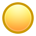 Yellow, ball icon