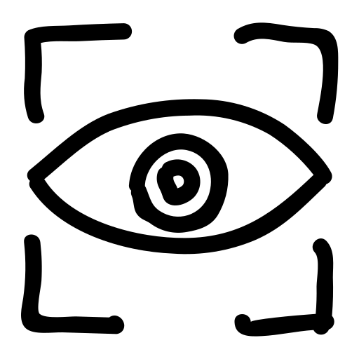 Business, doodle, eye, focus, ovservation, target, vision icon