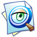 Eye, file, find, search icon