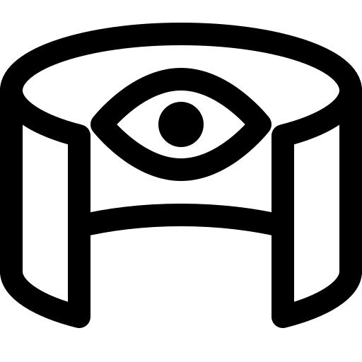 Eye, picture, reality, virtual, vision icon