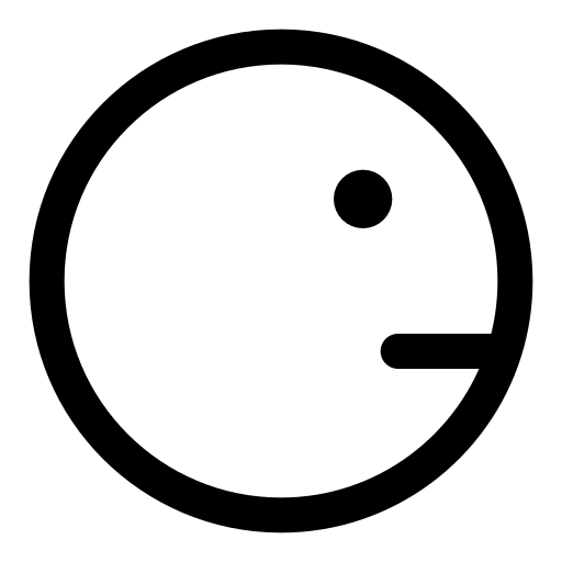 Emoji, look, right icon