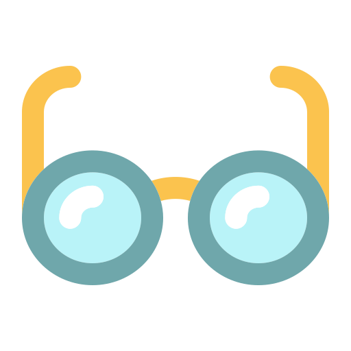 Glasses, vision, eyeglasses, optical, specs, ophthalmology, reading icon