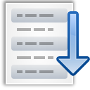 Descending, sort, view icon