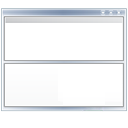 Bottom, top, view, window icon