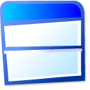 Bottom, top, view icon