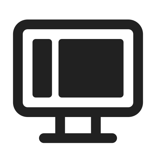 Ic, fluent, view, desktop, regular icon