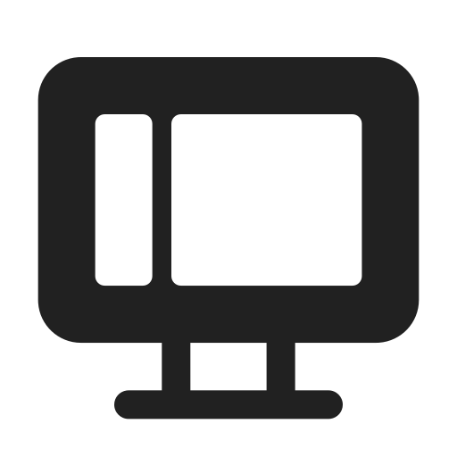Ic, fluent, view, desktop, filled icon