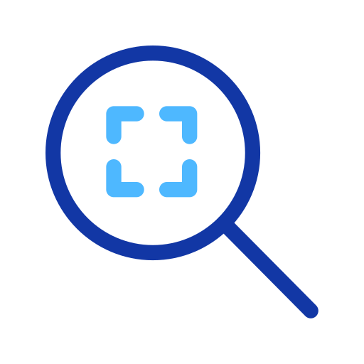 Zoom fit, magnifier, magnifying glass, zoom, view, interface, ui icon