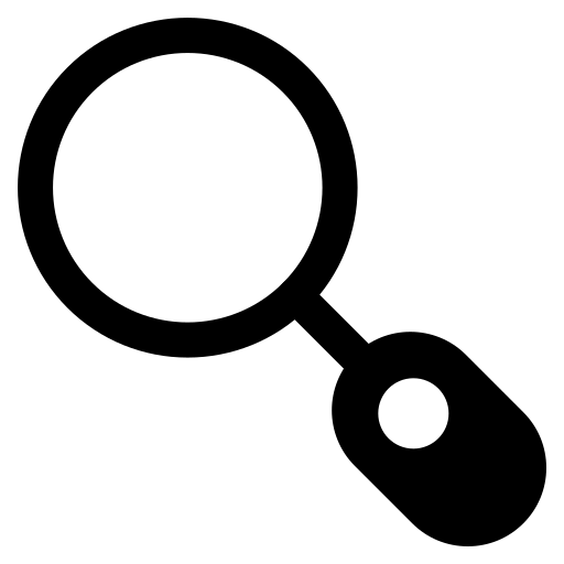Find, interface, magnifier glass, search, zoom icon