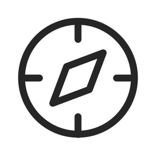 User, interface, compass, ui, navigation, direction, gps icon