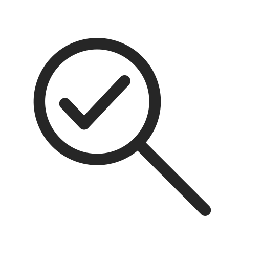 User, interface, ui, magnifying glass, interaction, right, approve icon