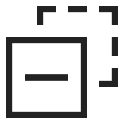 Delete, minus, remove, app, dev, interface, software icon