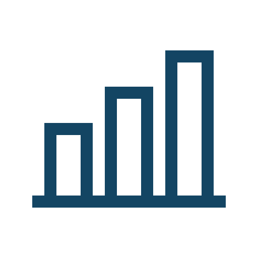 Analytics, bar chart, metrics, statistics icon