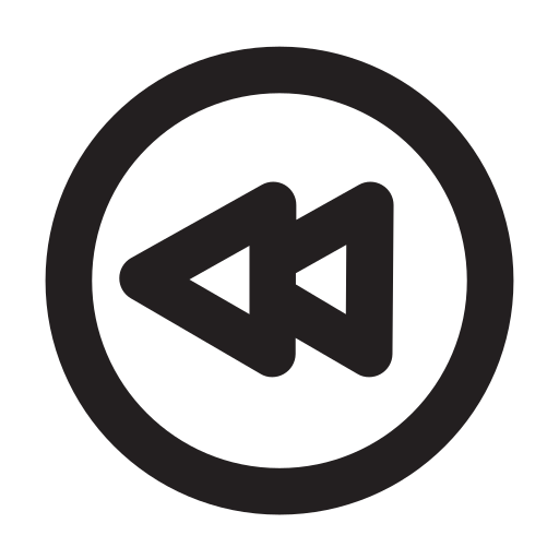 Basic, interaction, interface, rewind, ui icon