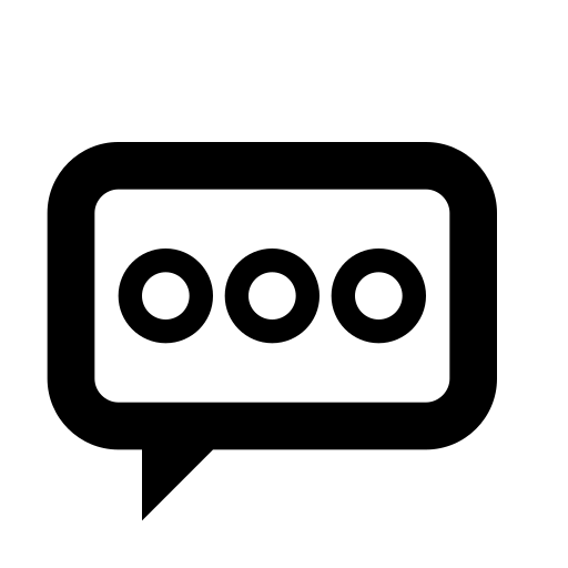 Message, typing icon