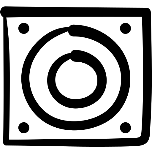 Audio, computer speaker, doodle, hardware, music speaker, speaker, speakers icon