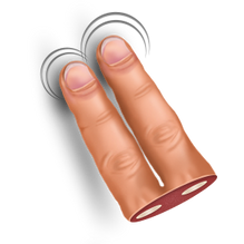 Swipe, two, gesture, finger icon