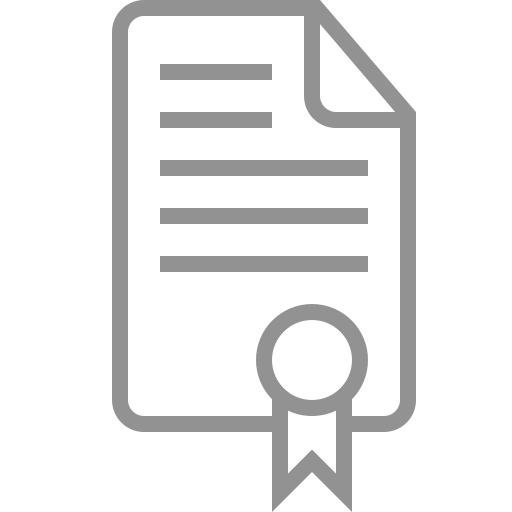 Document, certificate icon