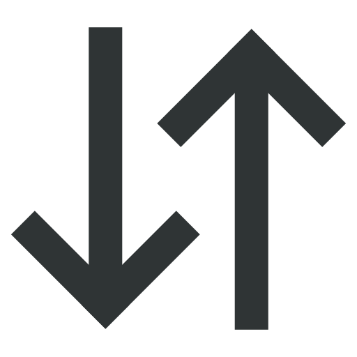 Arrow, arrowupdown, data transfer, arrows, down, up icon