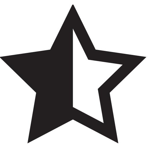 Half, star icon