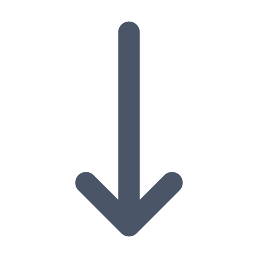 Arrow, narrow, down icon