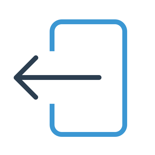 Arrow, exit, logout, sign out icon