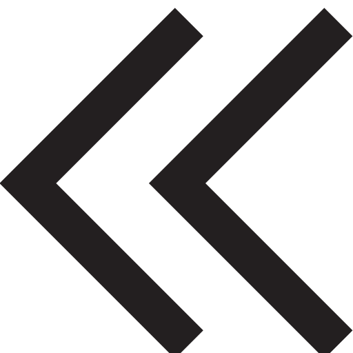 Arrow, double, left icon