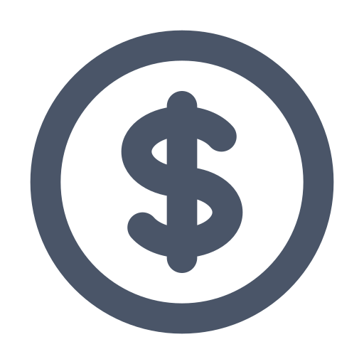 Currency, dollar icon