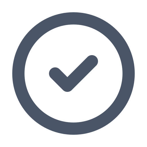 Circle, check icon