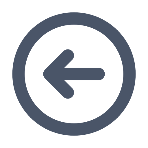Left, circle, arrow icon