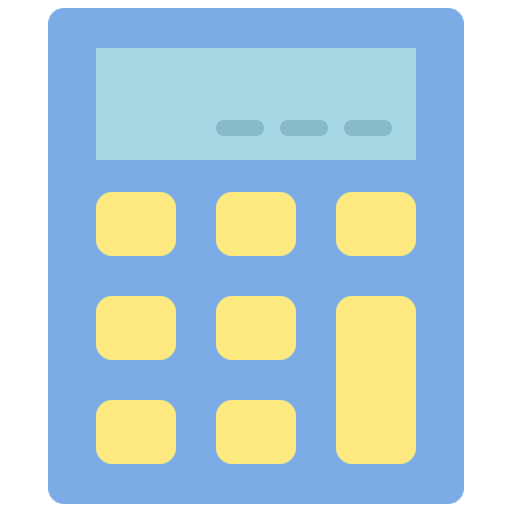 Application, calculator, finance, mobile, smartphone, ui, user interface icon