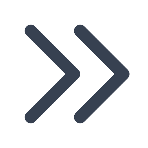 Double, chevron, right icon