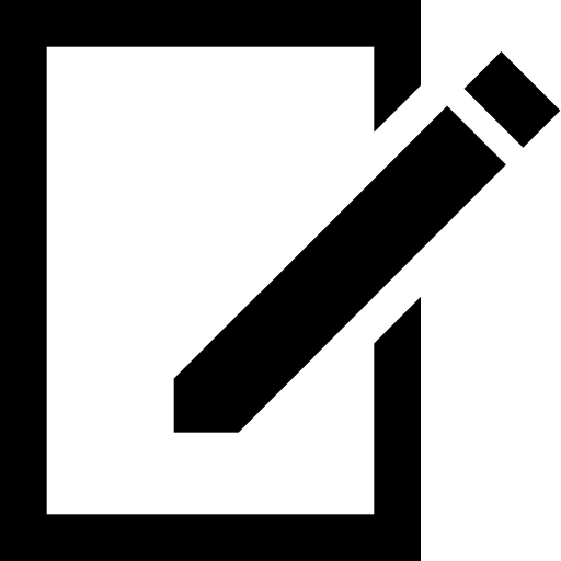 Edit, info, information, note, notes, analyze, arrange icon