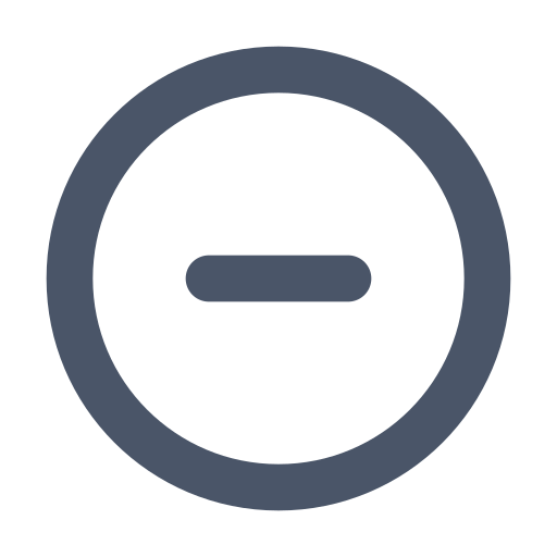Circle, minus icon