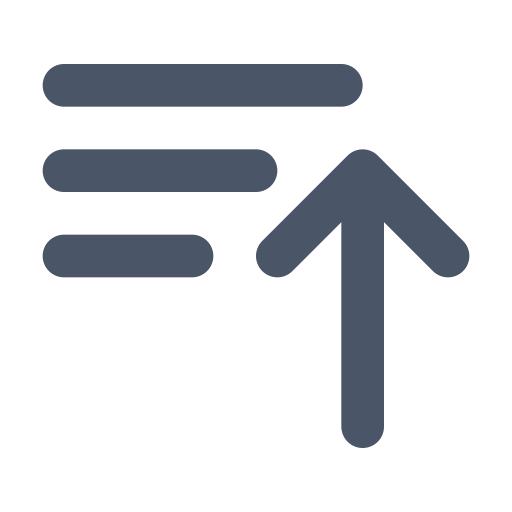 Sort, ascending icon