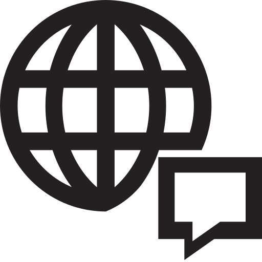 Communication, language, speech, tongue, conversation, delivery, transmission icon