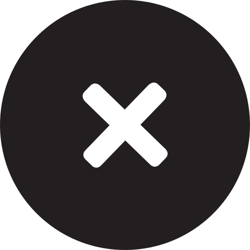 Delete, full, remove, round icon