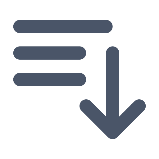 Sort, descending icon