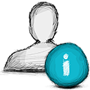 User, info icon