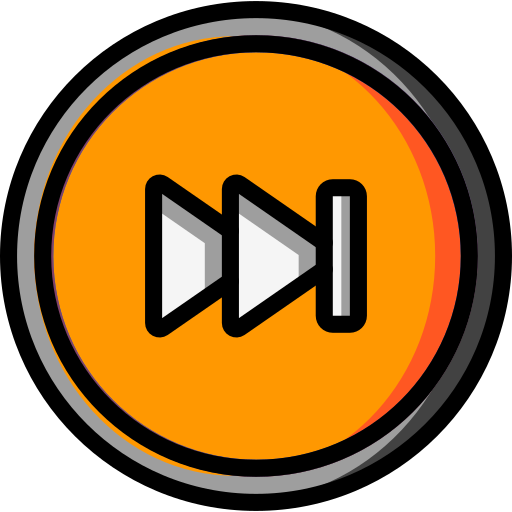 Audio, forward, media, media player, music, skip, video player icon