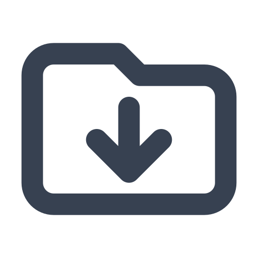 Folder, download icon