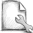 File, settings icon