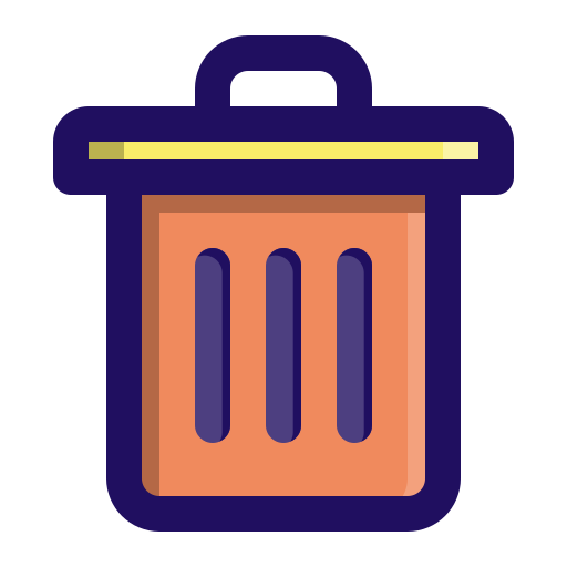 Can, trash icon