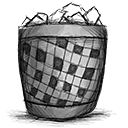 Trash, full icon