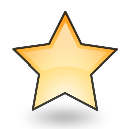 Emblem, new, star icon
