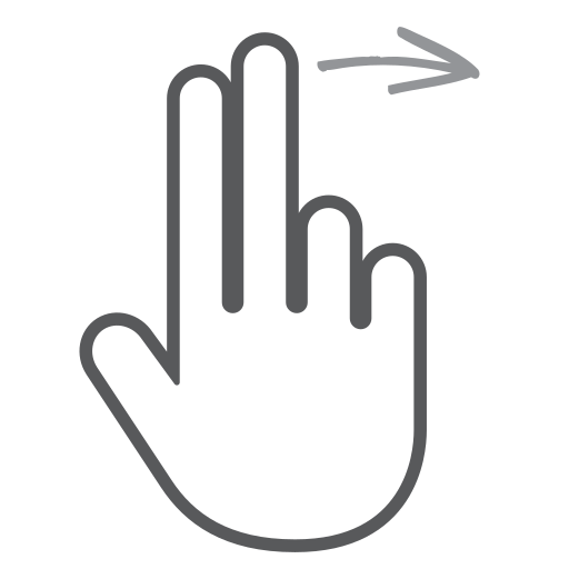 Finger, gesture, hand, interactive, right, scroll, swipe icon