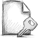 File, encrypted icon
