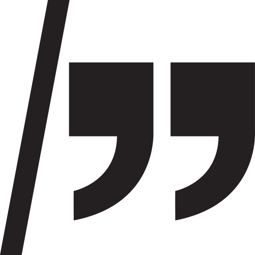 Close, quote, end, excerpt, recite, repeat, reproduce icon
