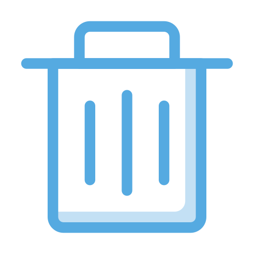 Bin, delete, garbage, remove, trash icon