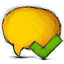Comment, accept icon